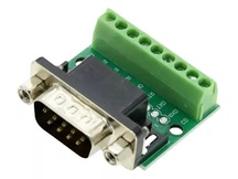 ADAPTADOR DB-09 MACHO RS232 RS485 P/ BORNE
