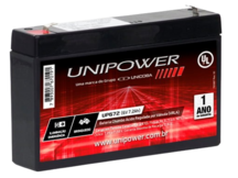 BATERIA SELADA  06V 7,2 AMP UNIPOWER