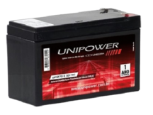 BATERIA SELADA 12V 7,0AMP ALARME UNIPOWER