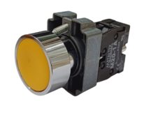 BOTAO DE COMANDO METALICO S/RET AMARELO N.A