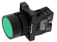BOTAO DE COMANDO PLASTICO S/RET VERDE N.A