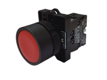 BOTAO DE COMANDO PLASTICO S/RET VERMELHO N.A.