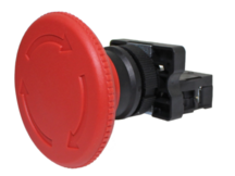 BOTAO DE EMERGENCIA C/RETENÇÃO VM NF 60MM PLASTICO