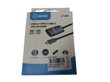 CABO CONVERSOR USB TIPO C 3.1 X HDMI FEMEA TOMATE