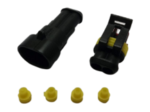 KIT CONECTOR SELADO PORTA TERM 2 VIAS MACHO / FEMEA