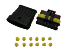 KIT CONECTOR SELADO PORTA TERM 6 VIAS MACHO / FEMEA