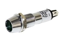 LAMPADA OLHO DE BOI METAL 24VCC VERDE