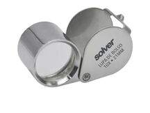 LUPA DE BOLSO CROMADO 10X21MM SOLVER SLD-111