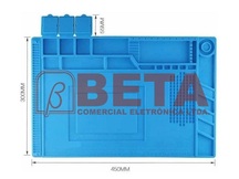 MANTA ANTI-ESTATICA EM SILICONE 300MM X 450MM AZUL