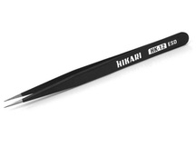 PINÇA RETA METAL ANTI-ESTÁTICA HIKARI ESD HK-12