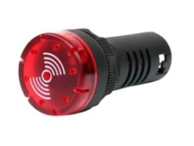 SINALIZADOR AUDIO VISUAL 220VCA 22MM C/LED BZ20-2L-R