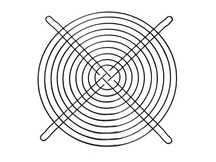 TELA VENTILADOR METALICA 200MM X 200MM MG200BK