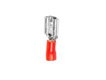 TERMINAL FASTON FEMEA 6.3 0.25-1.5MM2 C/ISOLACAO VERMELHO HELLERMANN