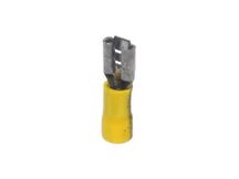TERMINAL FASTON FEMEA 6,3  4-6MM2 C/ISOLACAO AMARELO HELLERMANN