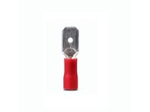TERMINAL FASTON MACHO 6.3 0,25-1,5MM C/ISOLACAO VERMELHO HELLERMANN