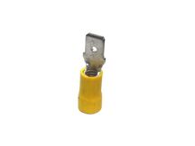 TERMINAL FASTON MACHO 6,3 4-6MM2 C/ISOLACAO AMARELO HELLERMANN