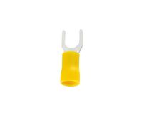 TERMINAL FORQUILHA M4 4-6MM2 C/ISOLACAO AMARELO HELLERMANN