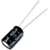 CAPACITOR ELCO RD 100UF/ 25V