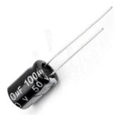 CAPACITOR ELCO RD 100UF/ 50V