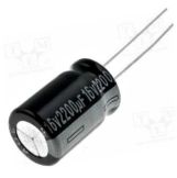 CAPACITOR ELCO RD 2200UF/16V