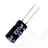 CAPACITOR ELCO RD 220UF/25V