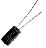 CAPACITOR ELCO RD 22UF/100V