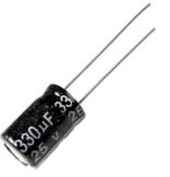 CAPACITOR ELCO RD 330UF/25V