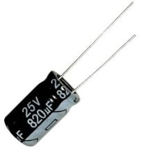 CAPACITOR ELCO RD 820UF/ 25V