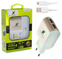 CARREGADOR ULTRA RAPIDO V.8 3.1A (2 USB ) X-CELL