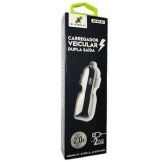 CARREGADOR VEICULAR 2S USB S/CABO X-CELL XC-KT-12