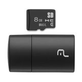 CARTAO MEMORIA SD MICRO 8GB + LEITOR USB