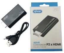 CONVERSOR P2 X HDMI KNUP AD-141
