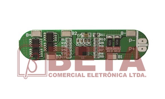 PLACA DE PROTECAO BMS P/4 BATERIAS LI-ION POLIMERO 16.8V - Beta