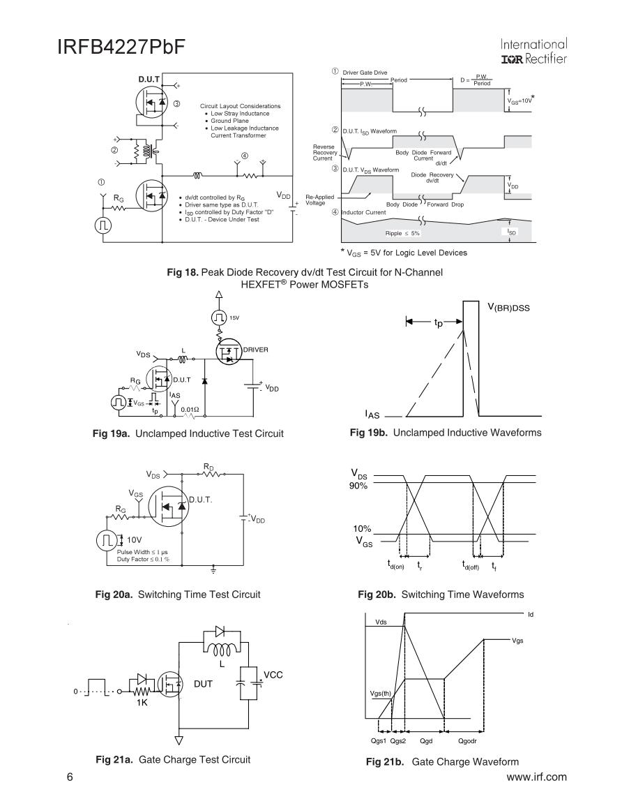TRANSISTOR IRFB 4227 PBF MOSFET CANAL N IRFB42N20 Beta Componentes